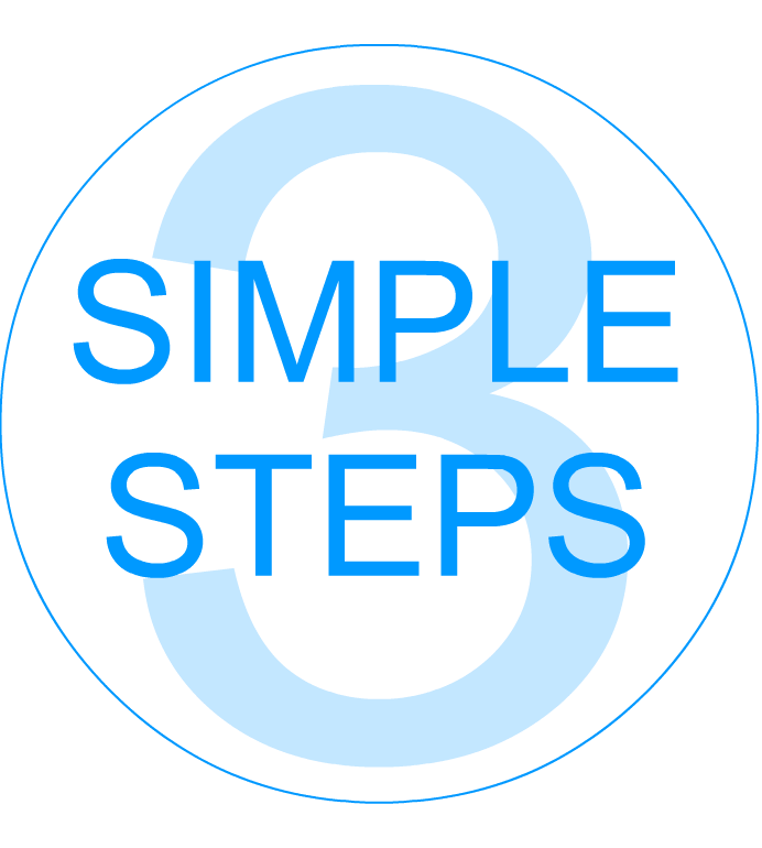3 simple steps